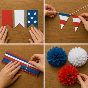 DIY 4th of July decorations step by step