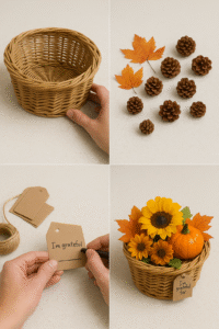step-by-step guide to making a gratitude centerpiece
