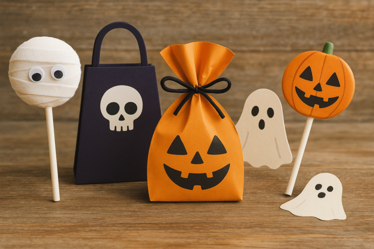 Halloween party favors basket