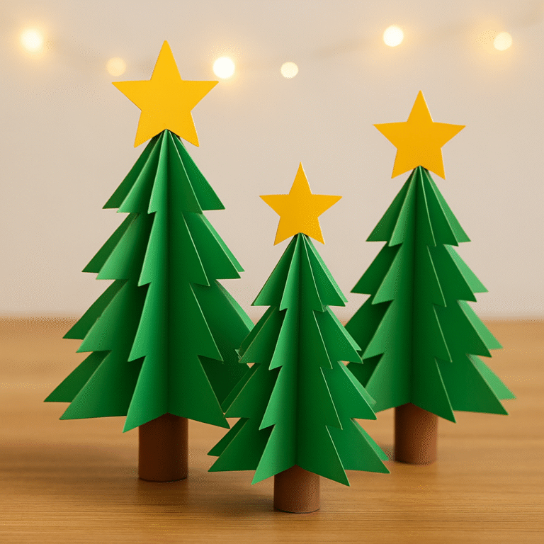 DIY paper Christmas tree decoration